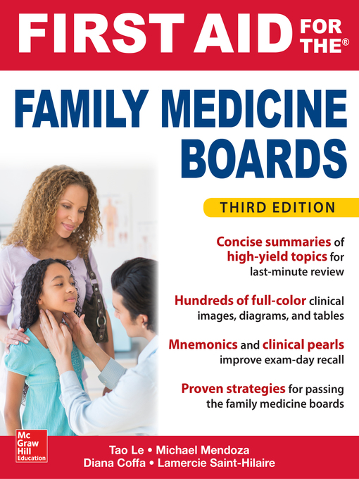 Title details for First Aid for the Family Medicine Boards by Tao Le - Wait list